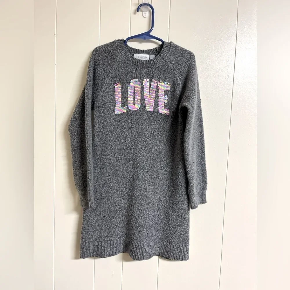LOVE sequin Sweater Dress Size S (5/6)